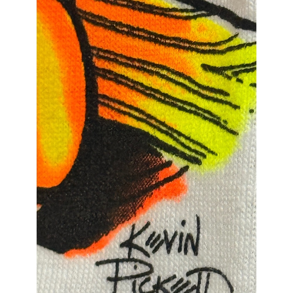Kevin Pickett 98 Rock Morning‎ Maniacs Graphic T Shirt White L Cotton